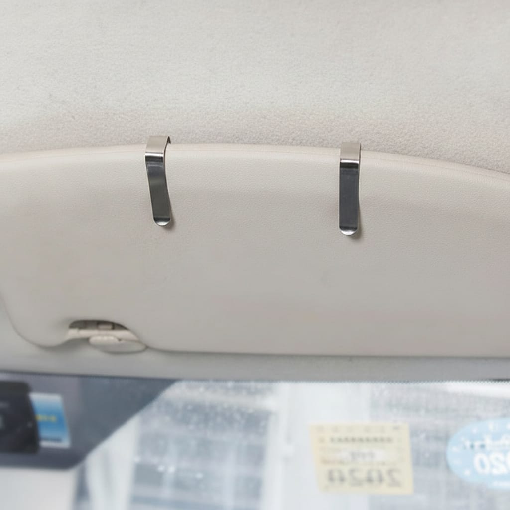 Oglindă machiaj auto adezivă pentru parasolar, format mare, vizualizare clară 3