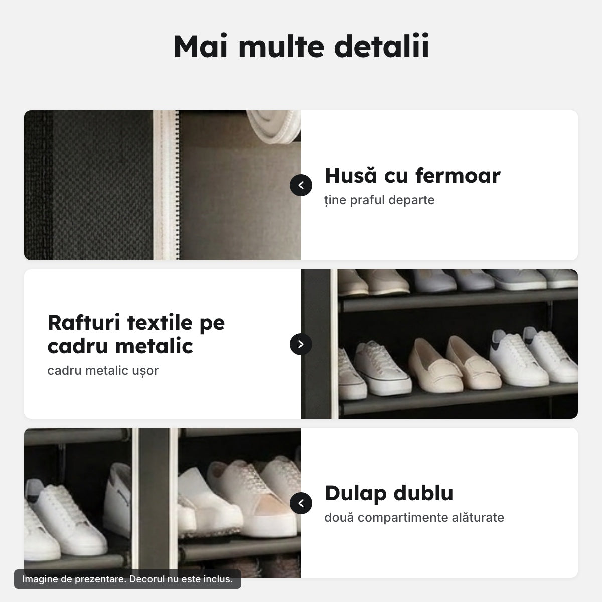 Pantofar textil dublu, 6 etaje – Mai multe detalii