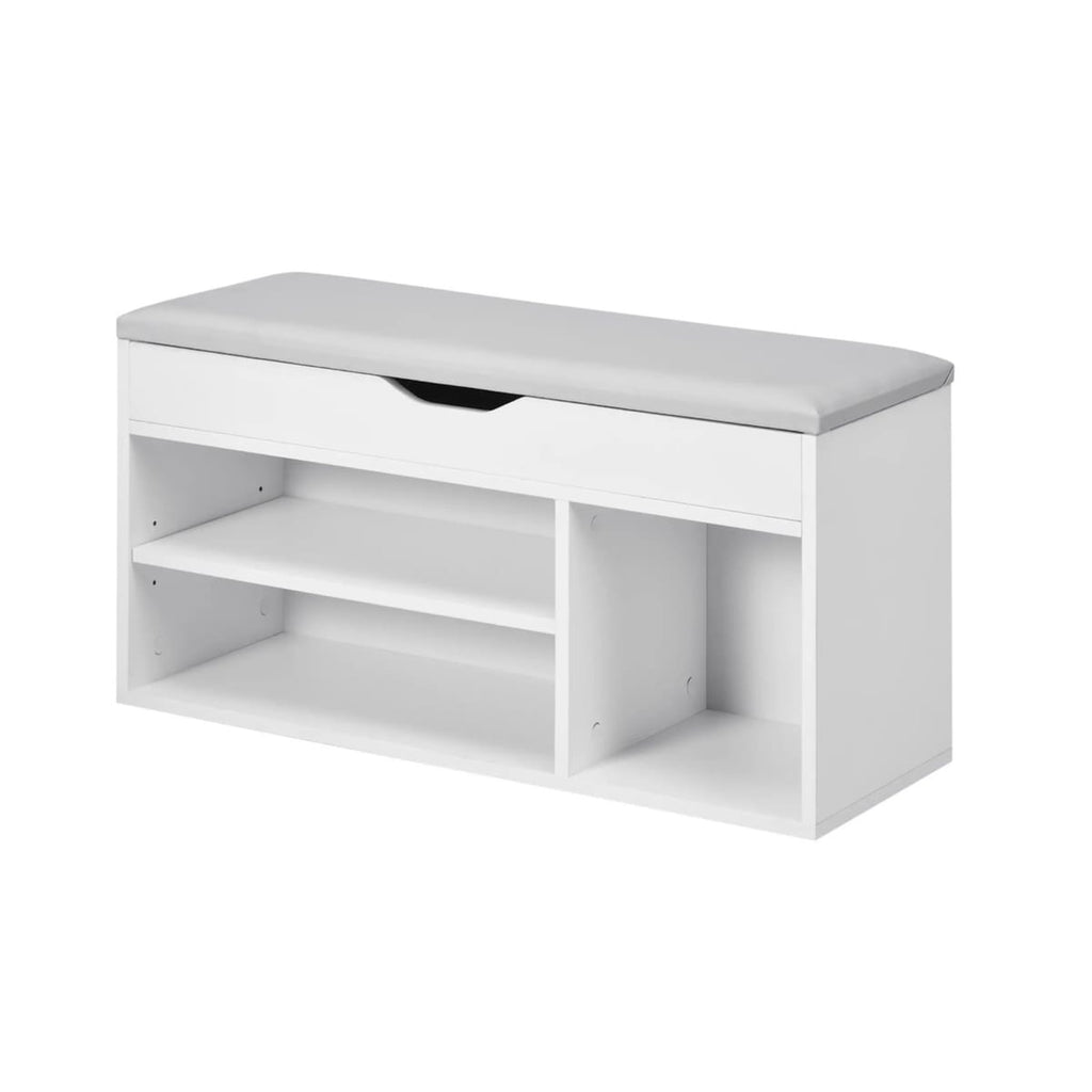 Pantofar Banchetă MDF cu Compartimente Deschise, Design Modern Space Saver 1