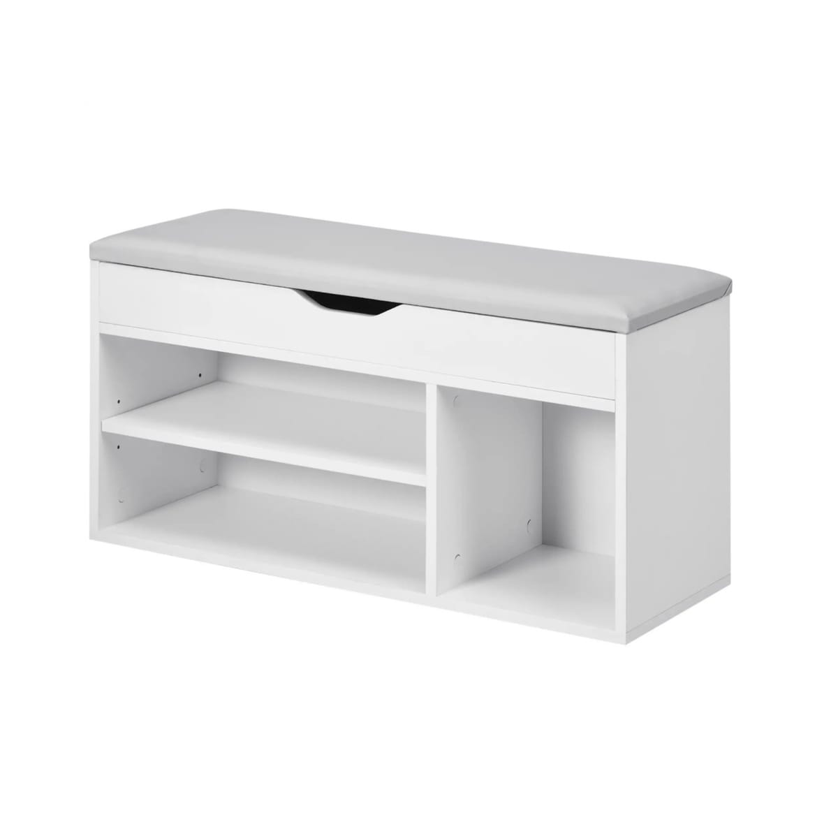 Pantofar Banchetă MDF cu Compartimente Deschise, Design Modern Space Saver 1