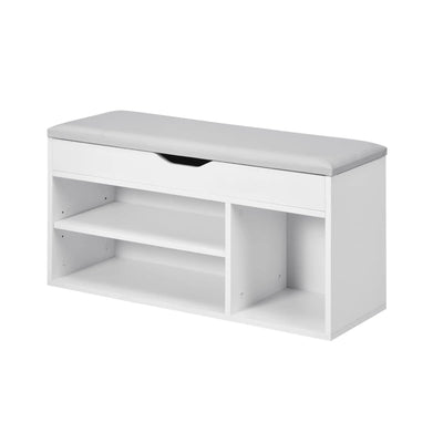 Pantofar Banchetă MDF cu Compartimente Deschise, Design Modern Space Saver 1