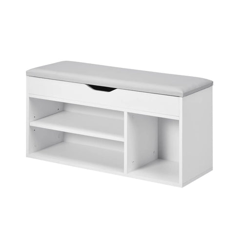 Pantofar Banchetă MDF cu Compartimente Deschise, Design Modern Space Saver 1