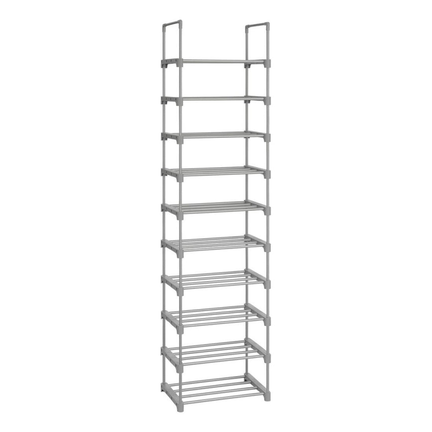 Suport pantofi metalic 10 niveluri, etajera incaltaminte pentru hol si dressing