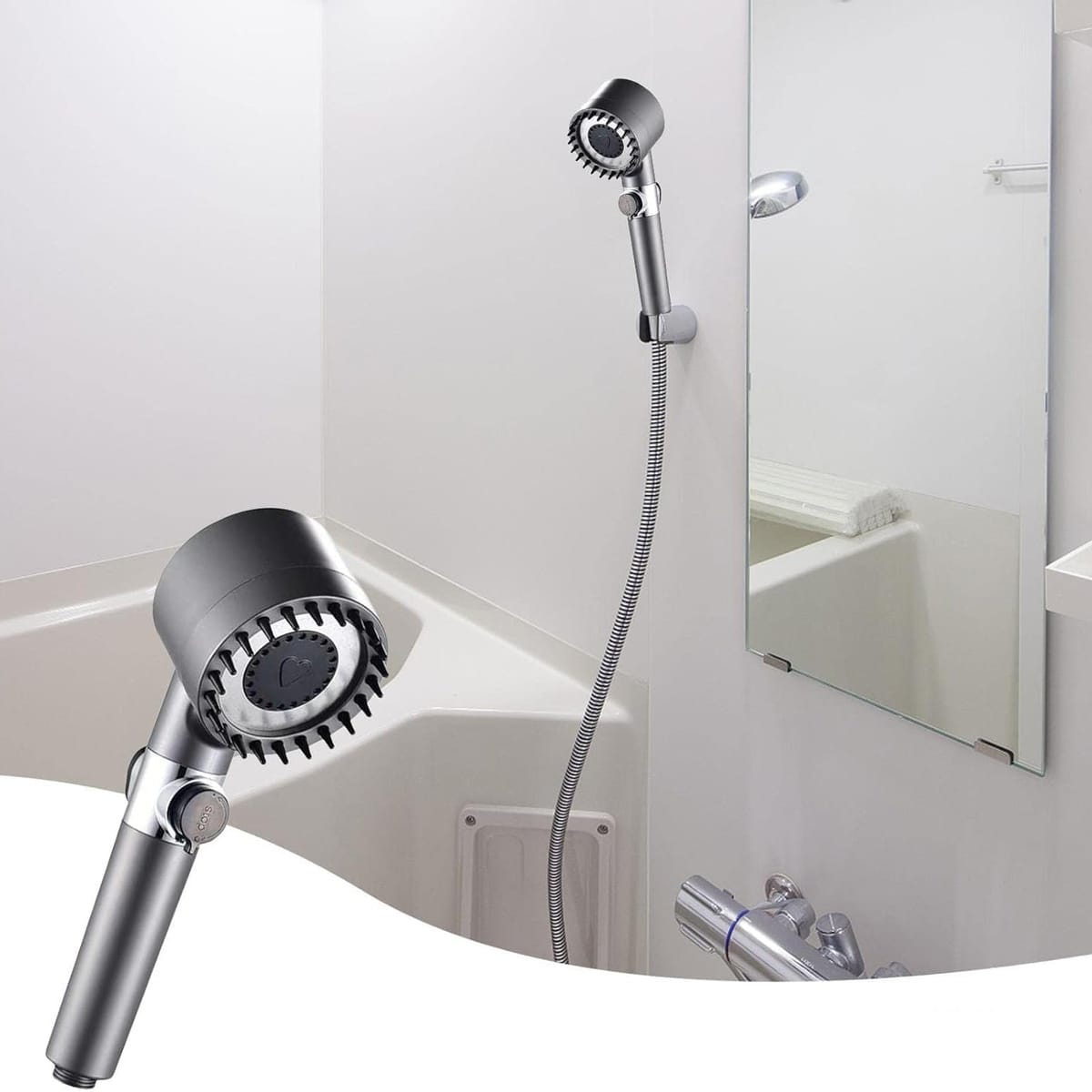 Para de Dus cu Filtru si Presiune Inalta, Functie de Economisire a Apei 2