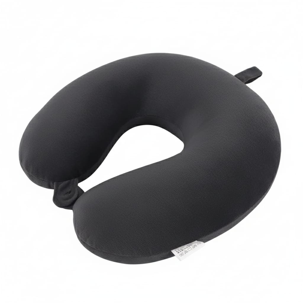Perna de Voiaj Ergonomică cu Spumă de Memorie, Suport Cervical 360°, Dimensiuni 24x26 cm 1