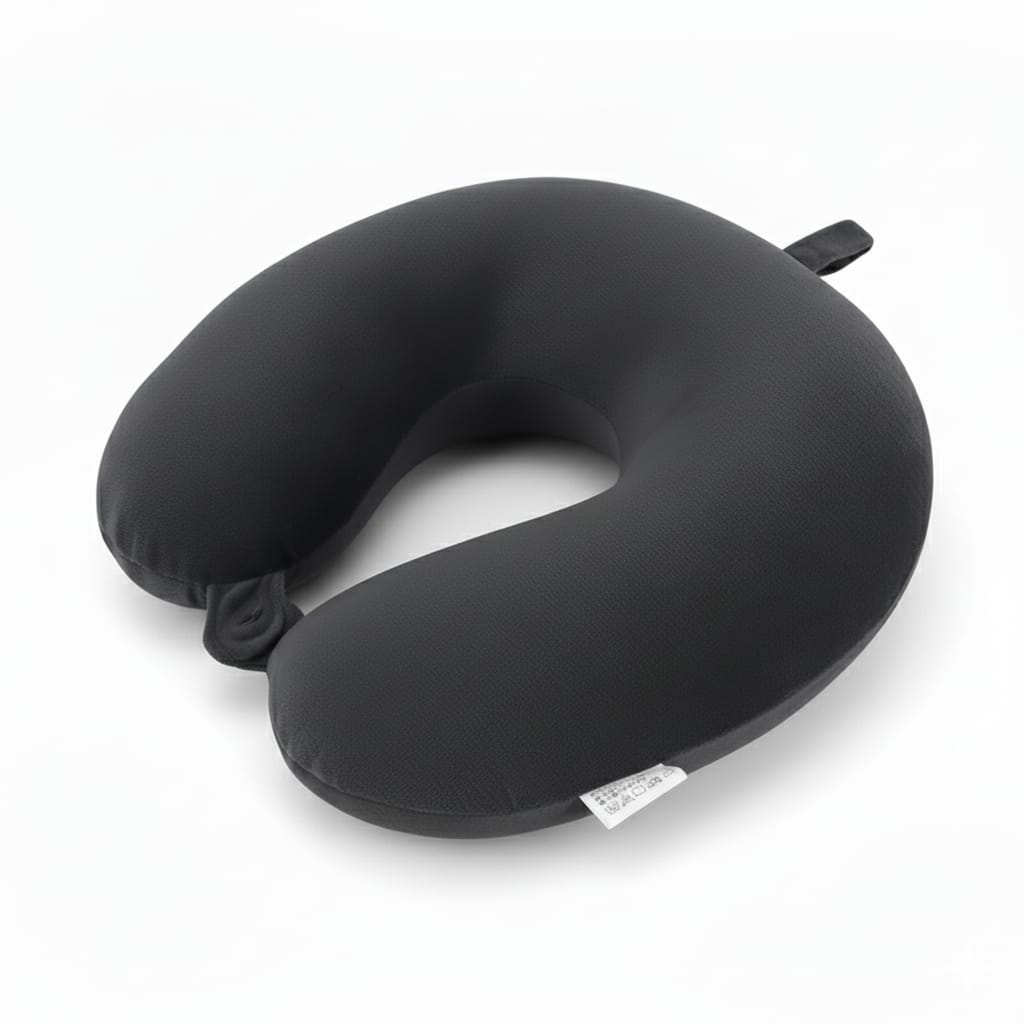 Perna de Voiaj Ergonomică cu Spumă de Memorie, Suport Cervical 360°, Dimensiuni 24x26 cm 3
