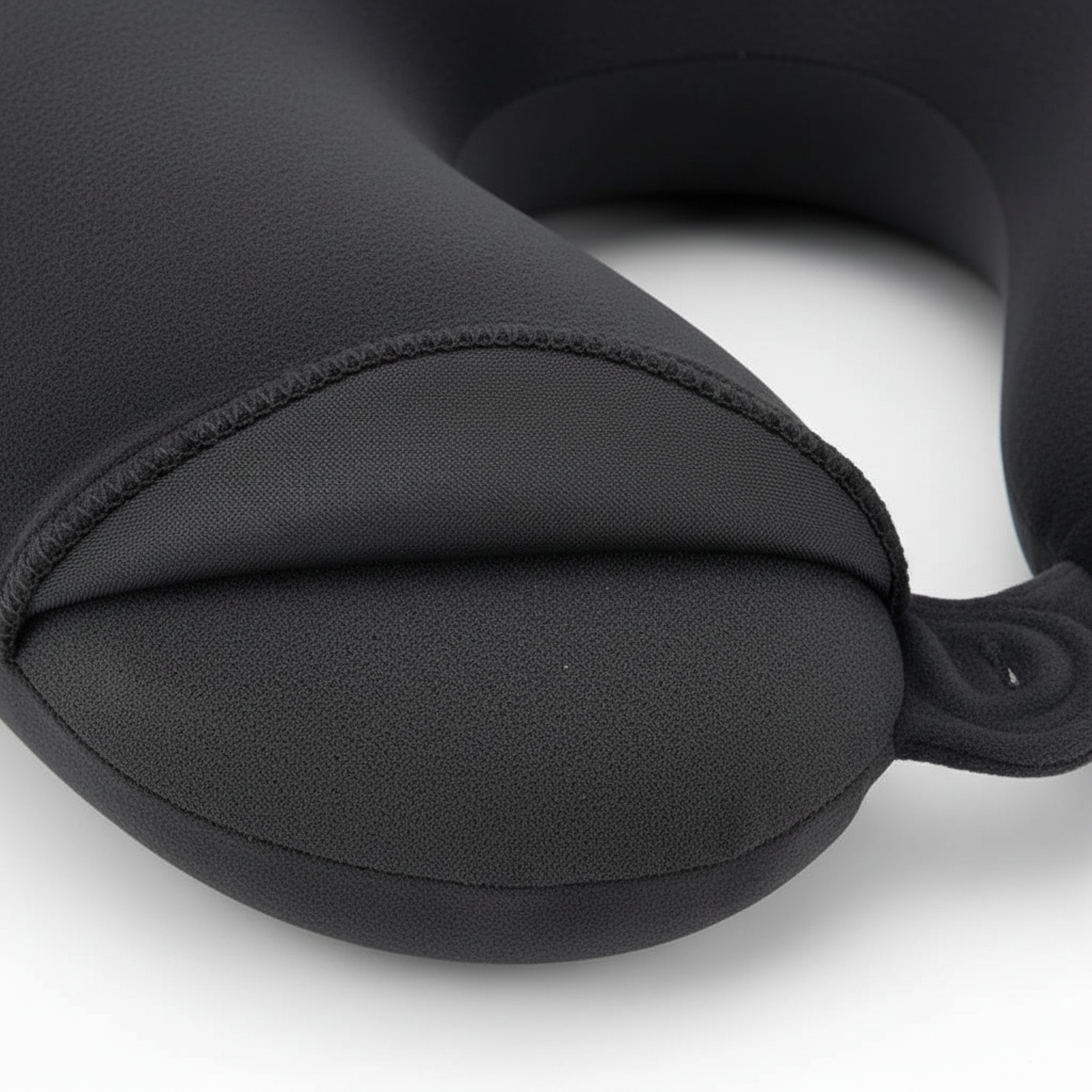 Perna de Voiaj Ergonomică cu Spumă de Memorie, Suport Cervical 360°, Dimensiuni 24x26 cm 5