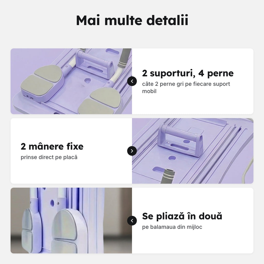 Placă de fitness pliabilă, 105 × 40 cm – Mai multe detalii