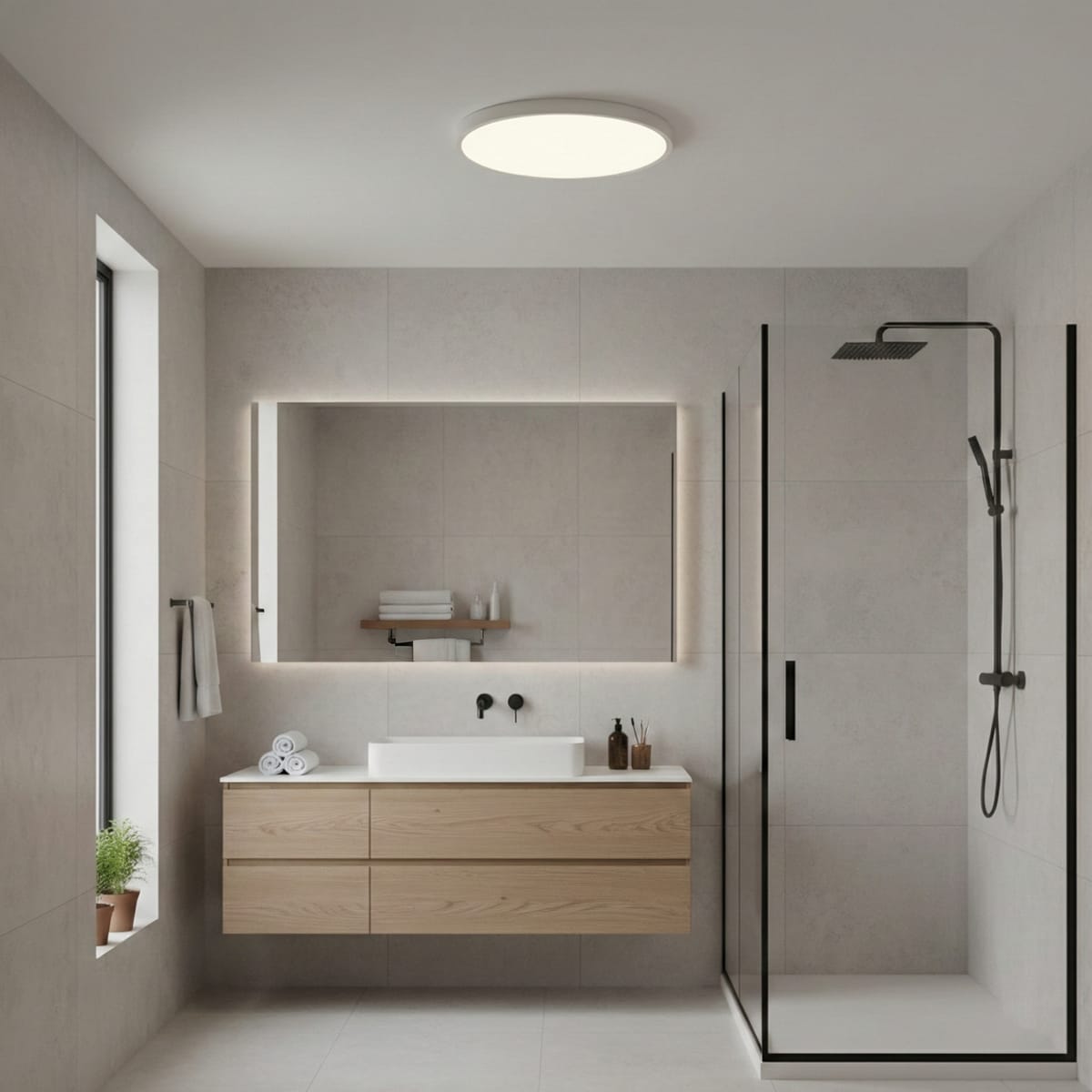 Plafoniera LED Baie 24W, 30cm, IP40, Trei Culori de Lumina, Echivalent 200W, Alba 3