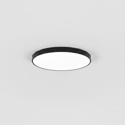 Plafonieră LED Rotundă 50 cm, Ultra Slim, Neagră, IP44 – Echivalent 600W 1