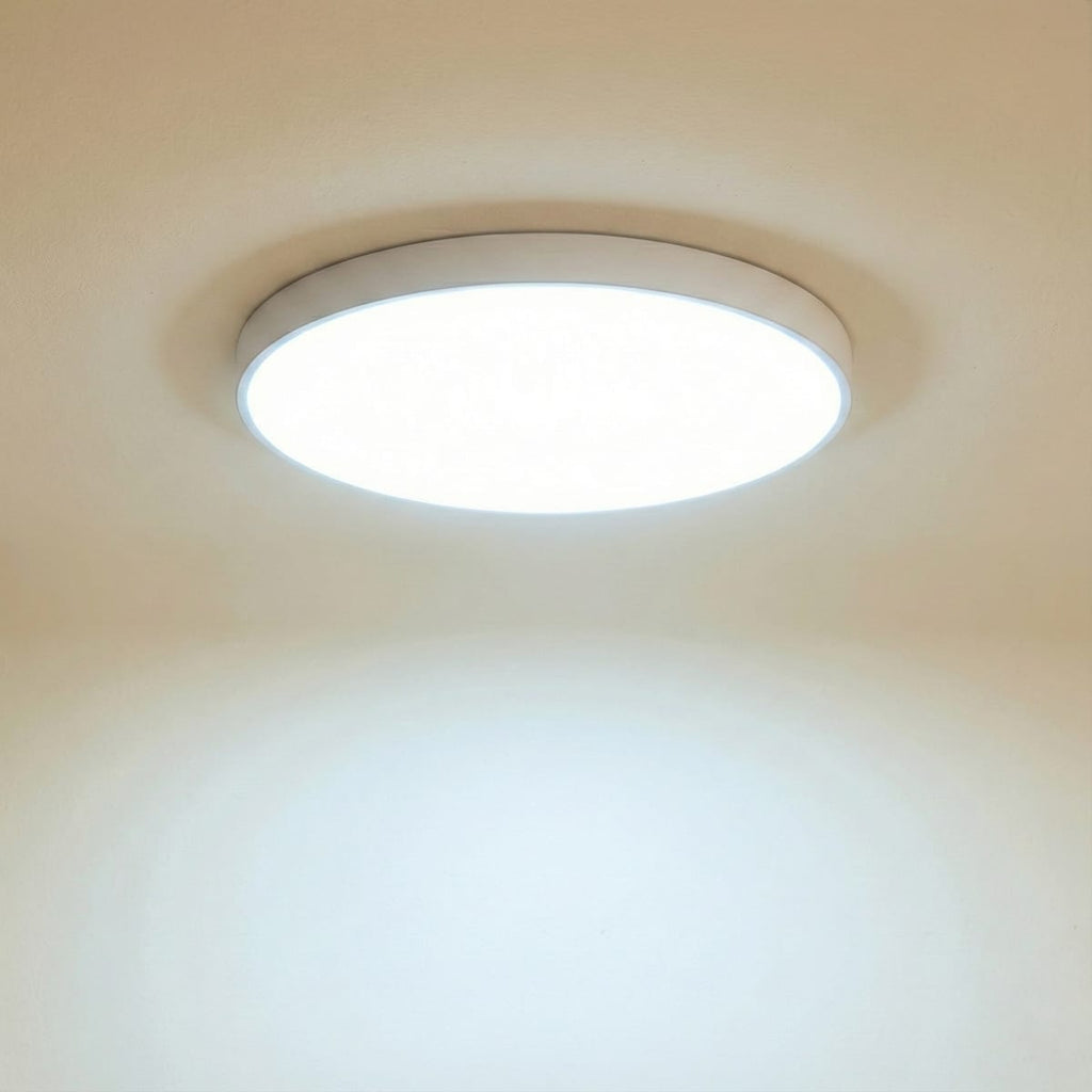 Plafoniera LED rotunda ultra-subtire 30W, alb rece, echivalent 300W, pentru tavan baie si hol 2