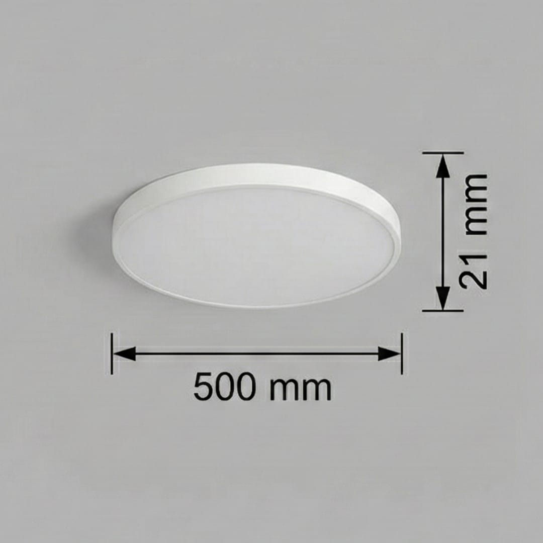 Plafoniera LED Rotunda Ultra-Thin 50cm, IP44, Alb Rece, Design Slim, Economie Energie 3