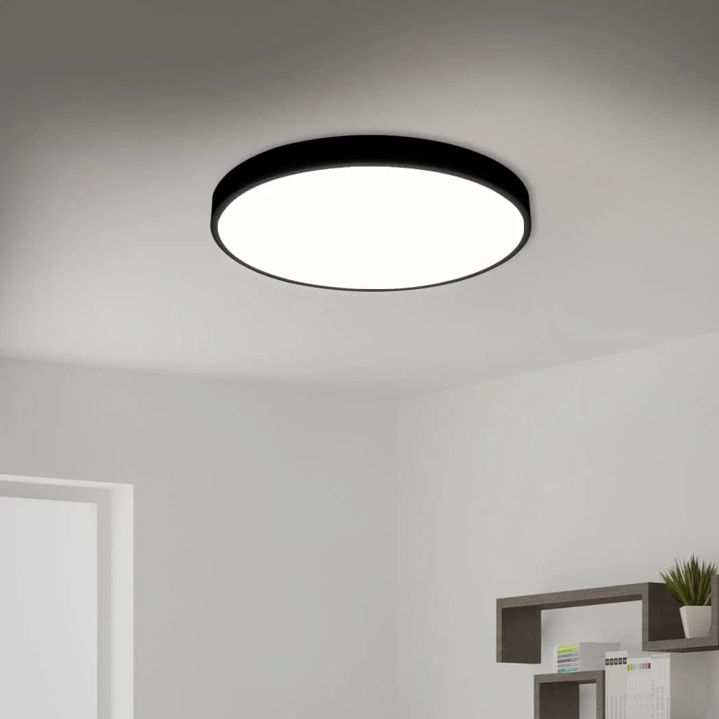 Plafoniera LED Ultra-Slim, 40W, Rotunda, Negru Mat, 400W 1