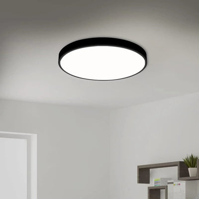 Plafoniera LED Ultra-Slim, 40W, Rotunda, Negru Mat, 400W 1