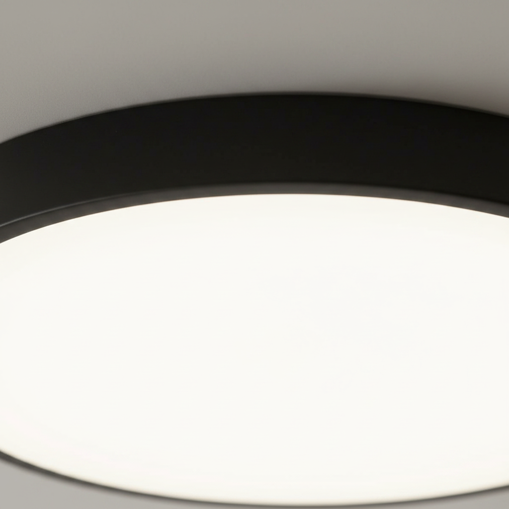 Plafoniera LED Ultra-Slim, 40W, Rotunda, Negru Mat, 400W 6