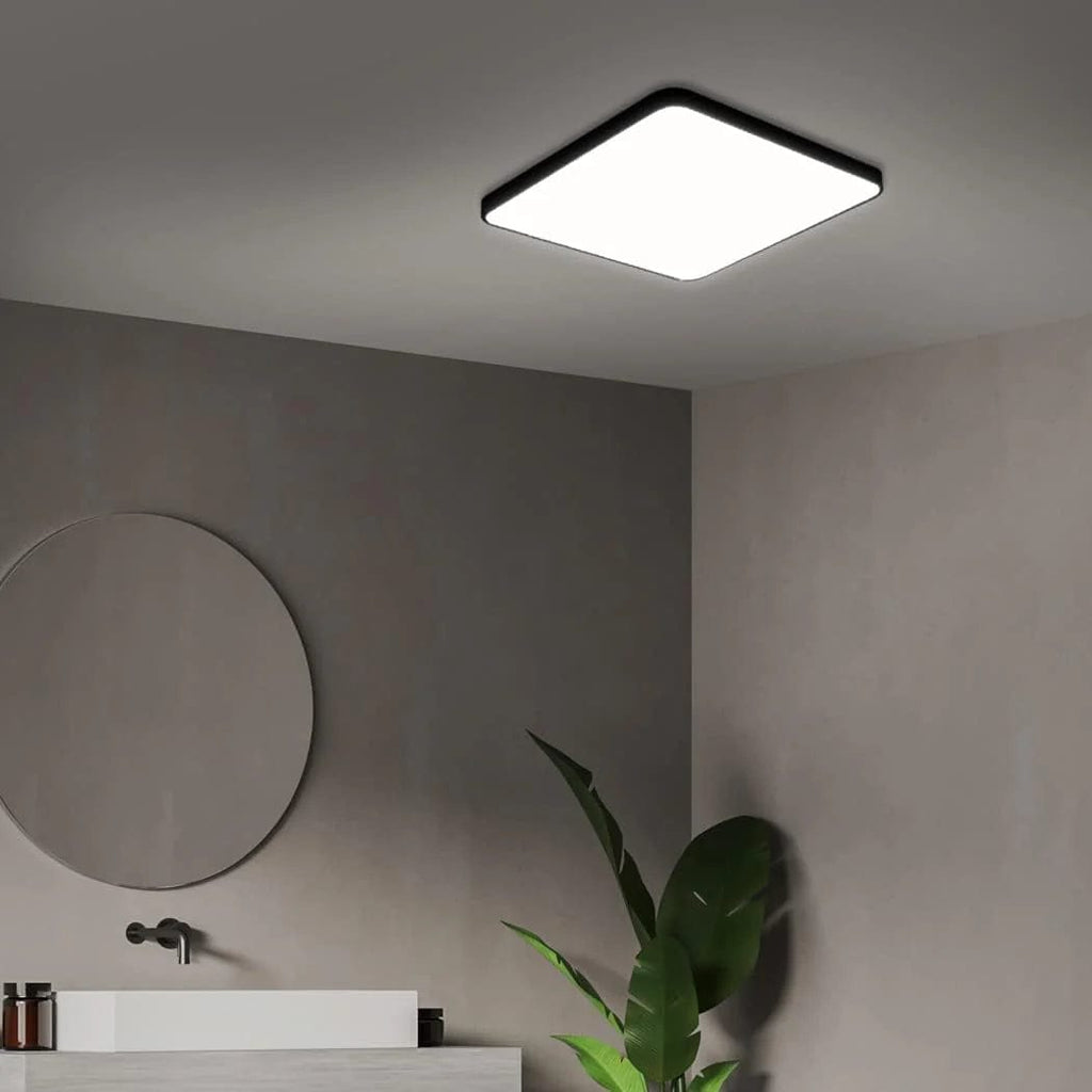 Plafoniera LED Ultra-Slim Patrata, 40W (Echiv. 400W), Negru Mat, Design Modern 2