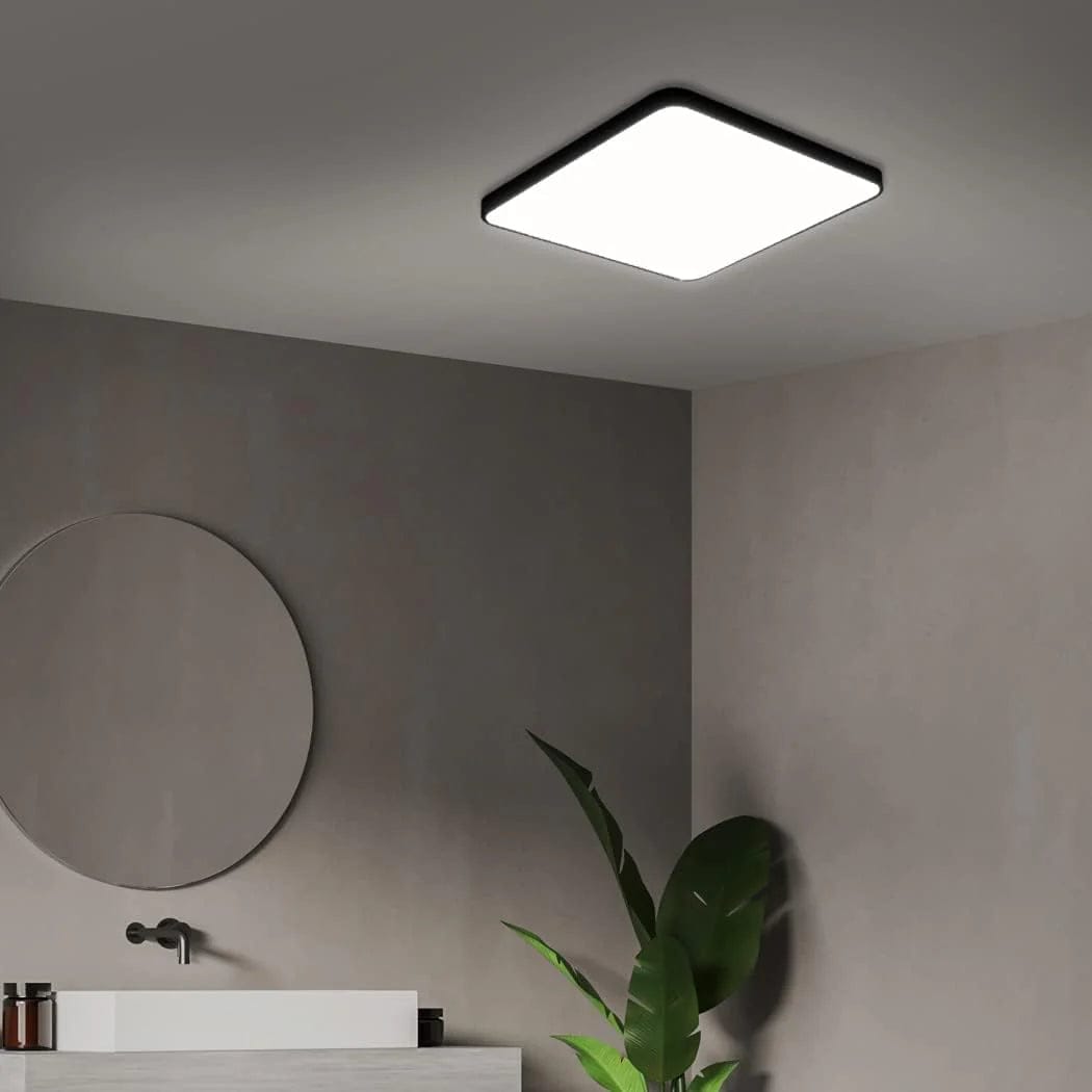 Plafoniera LED Ultra-Slim Patrata, 40W (Echiv. 400W), Negru Mat, Design Modern 2