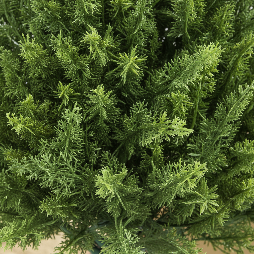 Planta Artificiala Cedru, Rezistenta la Raze UV cu Ghiveci, Ø14,5x55 cm, Verde 6