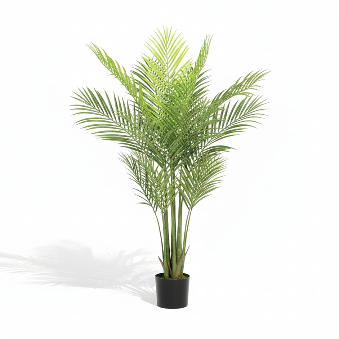 Planta artificiala interioara 120 cm, palmier arbore artificial cu ghiveci din plastic 1