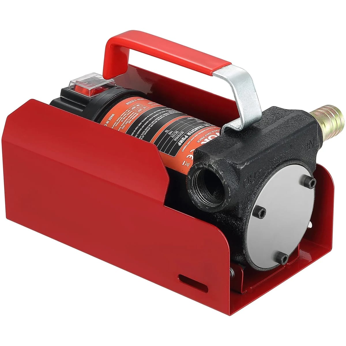 Pompa Electrica Transfer Motorina 12V – 38 L/min, Kit Complet cu Pistol Automat si Furtunuri 5