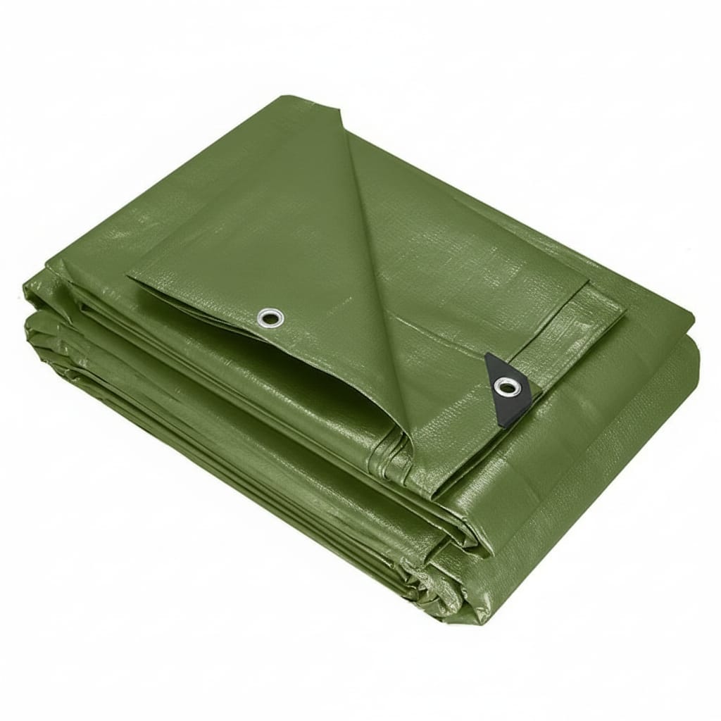 Prelată impermeabila polietilena 120 g/m², 4×8 m, verde 1