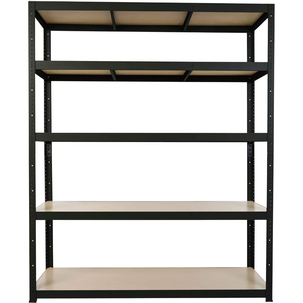 Raft atelier – raft metalic din oțel, 120×40×179 cm, negru 4