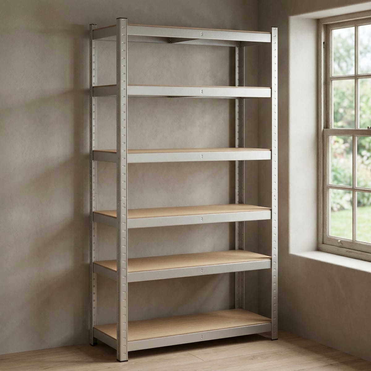 Raft Metalic Profesional pentru Depozitare, 180x90x30 cm, 5 Polite, Suporta 875 kg – organizare eficienta pentru garaj, magazie sau atelier 4