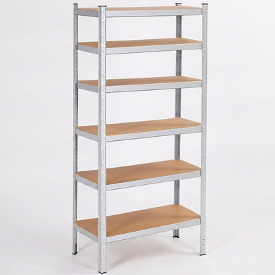 Raft metalic reglabil cu 5 polițe MDF, 180x90x40 cm, 875 kg, reglabil 1
