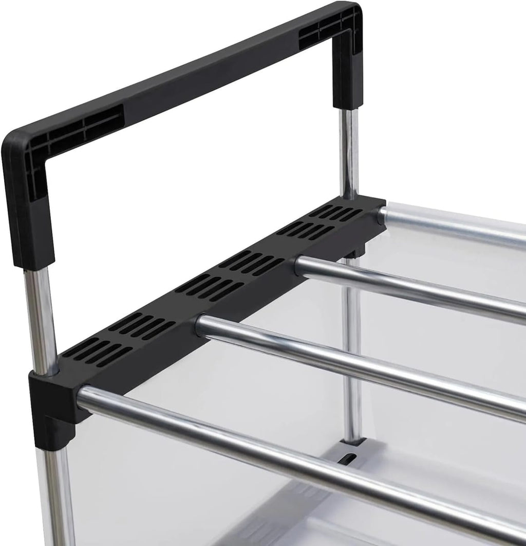 Raft pliabil pentru pantofi cu 5 niveluri, organizator incaltaminte pentru hol si dressing 5