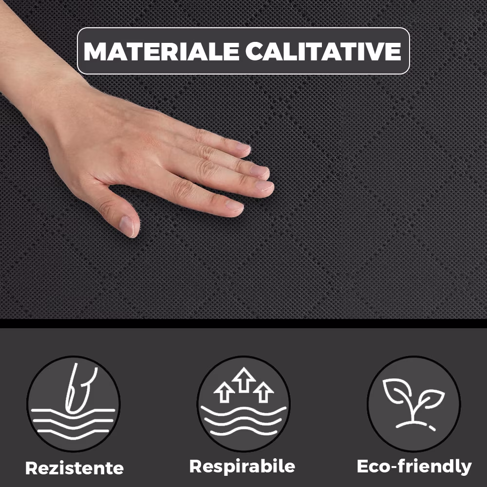 Cutie mare pentru depozitare și organizare, pliabilă, cu fereastră transparentă și capac rezistent, negru