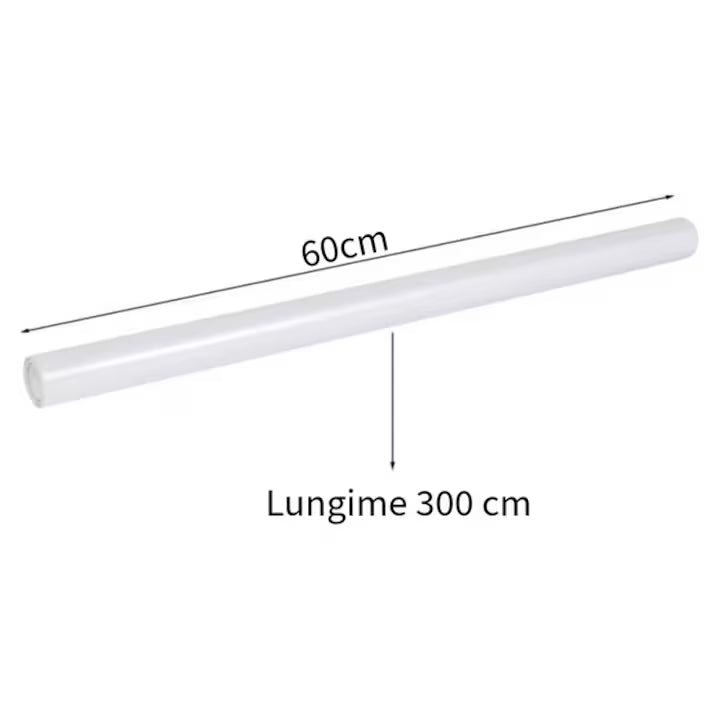 Folie mata pentru geam, tip sablare, protectie vizuala si intimitate, 60x300cm - Simplu 60x300