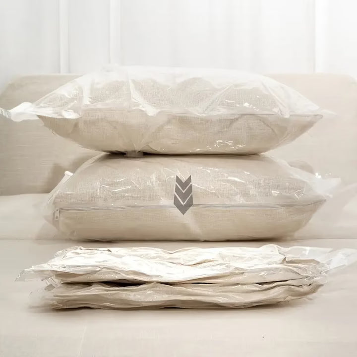 Set 12 Saci de Vidat Haine, Reutilizabili, pentru Depozitare și Economisire Spațiu