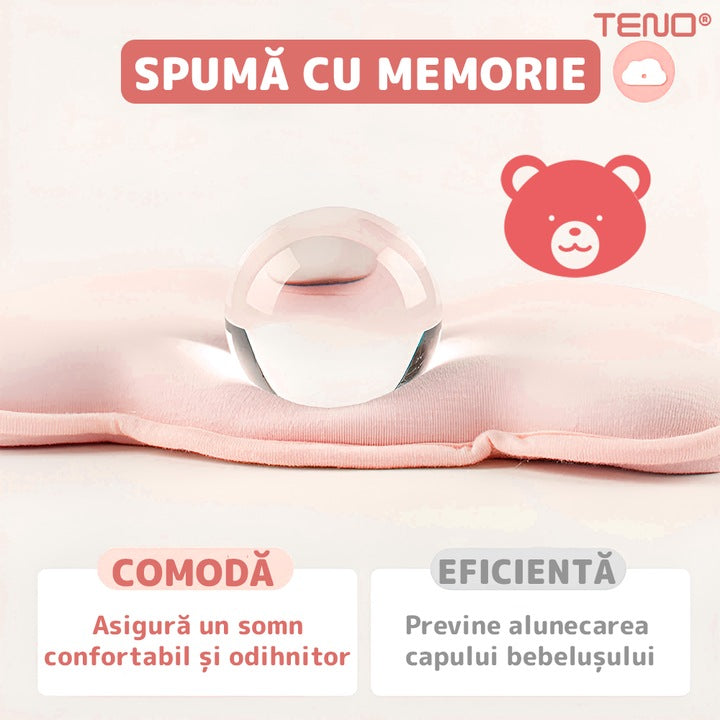 Pătură + pernă bebeluș din bumbac hipoalergenic