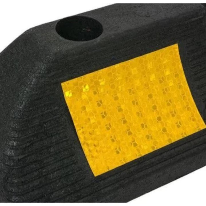 Set 3x Opritoare Roti Auto SEMERAY Pentru Parcare, Reflectorizante, 48 cm, Negru/Galben