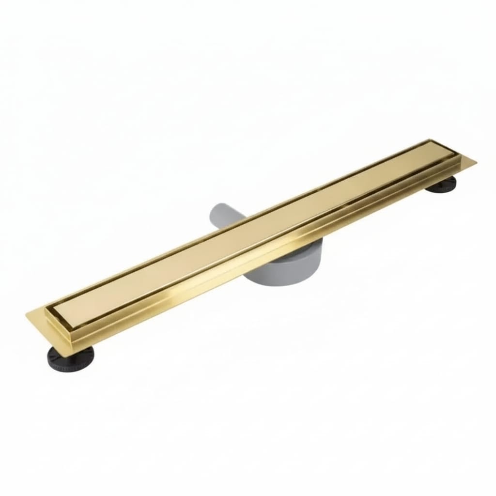 Rigola Dus Pro Brush Neox Gold 70 cm - Otel Inoxidabil, Design 2 în 1 1