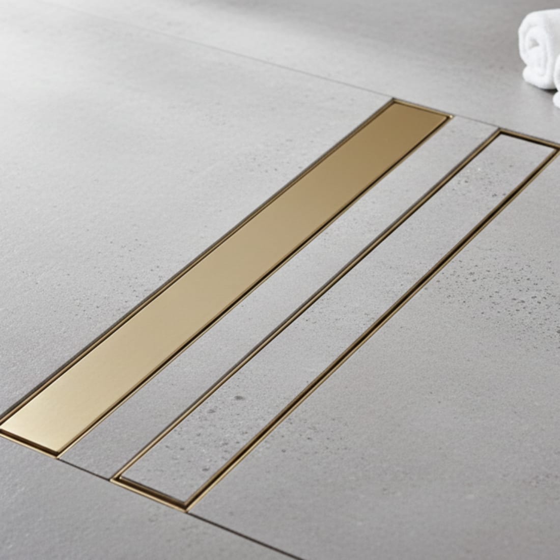 Rigola Dus Pro Brush Neox Gold 70 cm - Otel Inoxidabil, Design 2 în 1 8