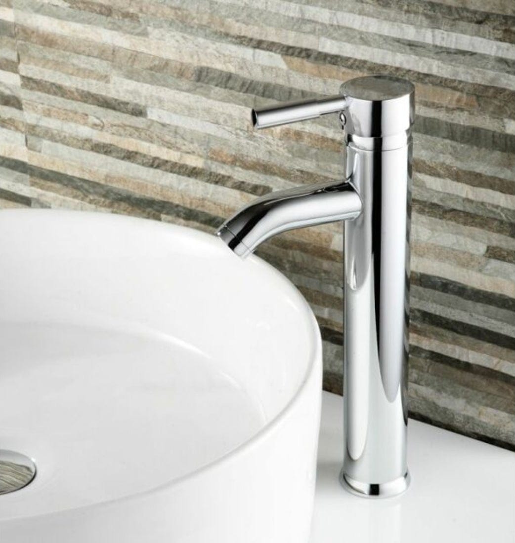 Robinet Lavoar Clasic cu Cap Ceramic, Montaj pe Blat finisaj Argintiu Metalizat 3