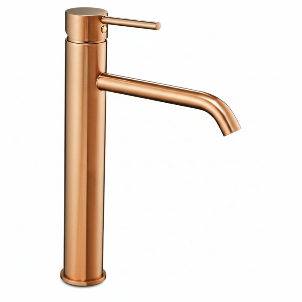 Baterie Lavoar Cupru Copper High, Montaj pe Blat, Design Elegant Premium