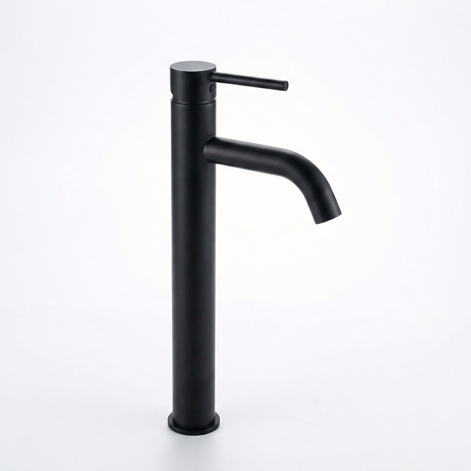 Baterie Lavoar Negru Mat Black Matt High, Montaj pe Blat, Design Modern