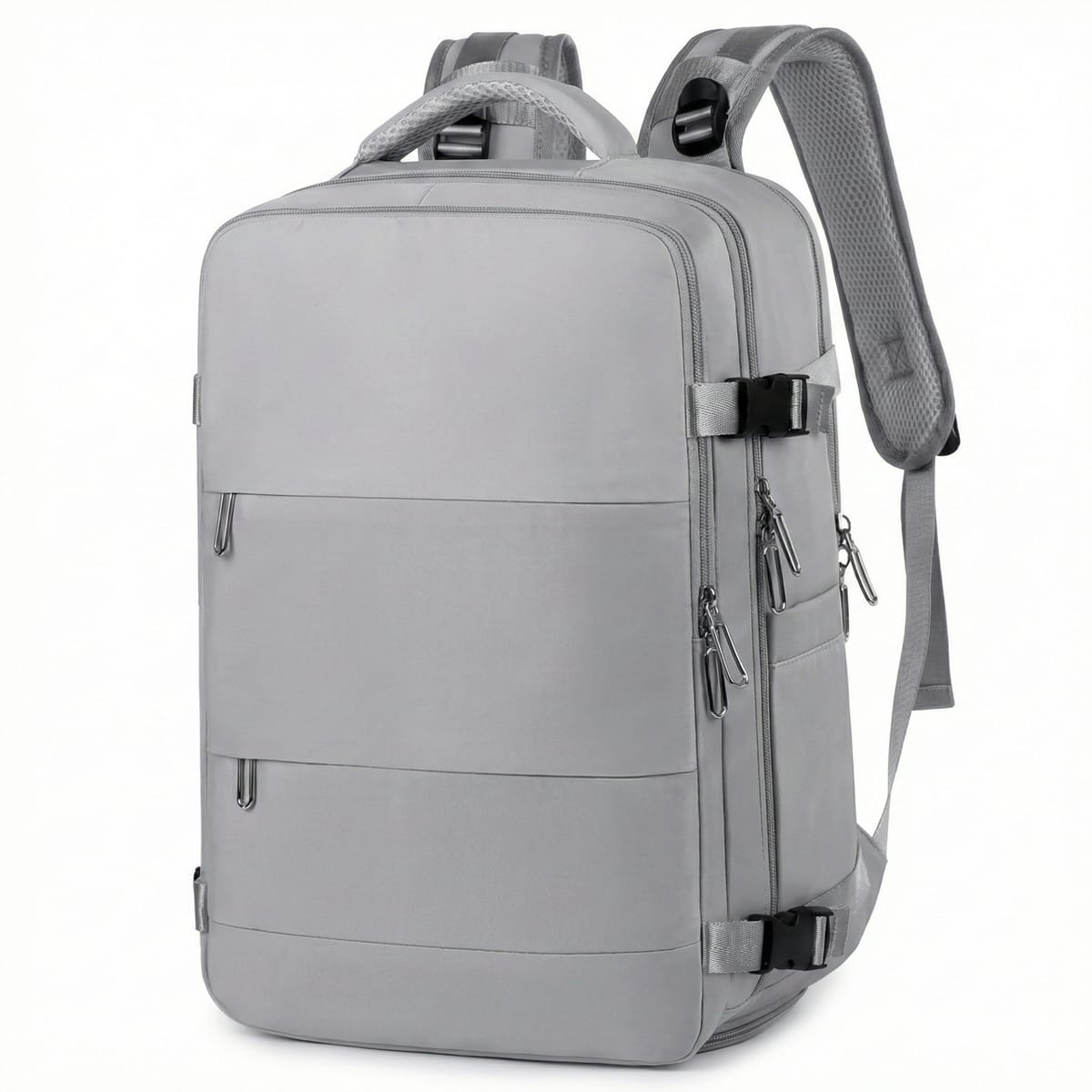 Rucsac de calatorie bagaj de mana, unisex, compartiment pentru laptop si incaltaminte, impermeabil, 46x30x20 cm, gri 1
