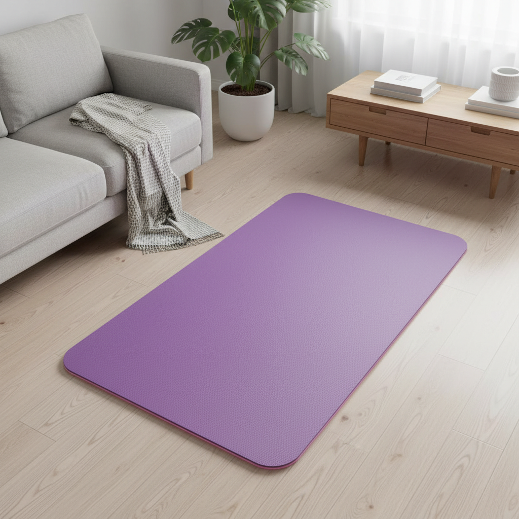Saltea de exercitii TPE anti-alunecare, Violet 7