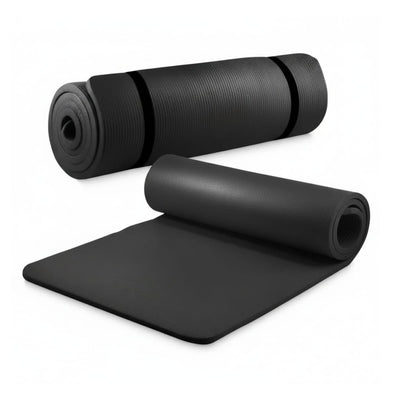 Saltea Fitness NBR 1.5 cm, Antiderapantă, Neagră, Versatilă pentru Exerciții Multiple 1