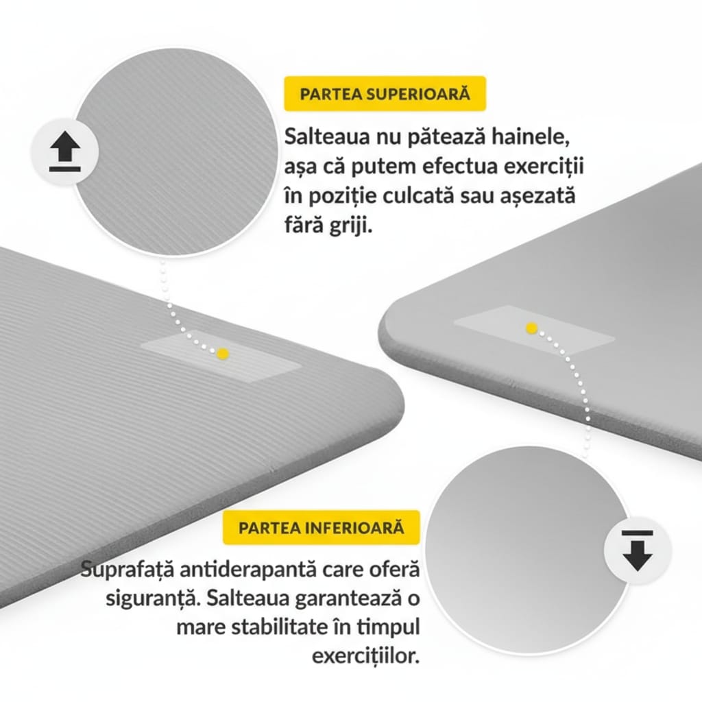 Saltea fitness pentru yoga, 1 cm 3