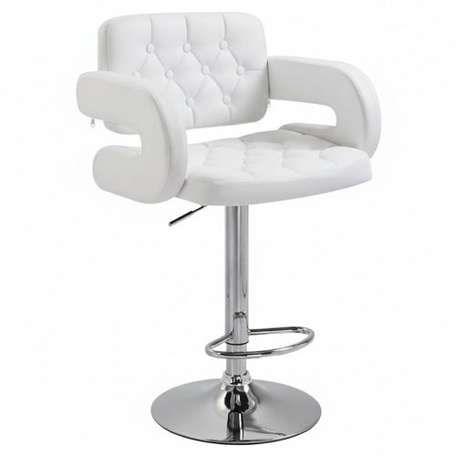 Scaun de bar reglabil ergonomic cu spatar si brate, rotativ 360° – confort premium 1