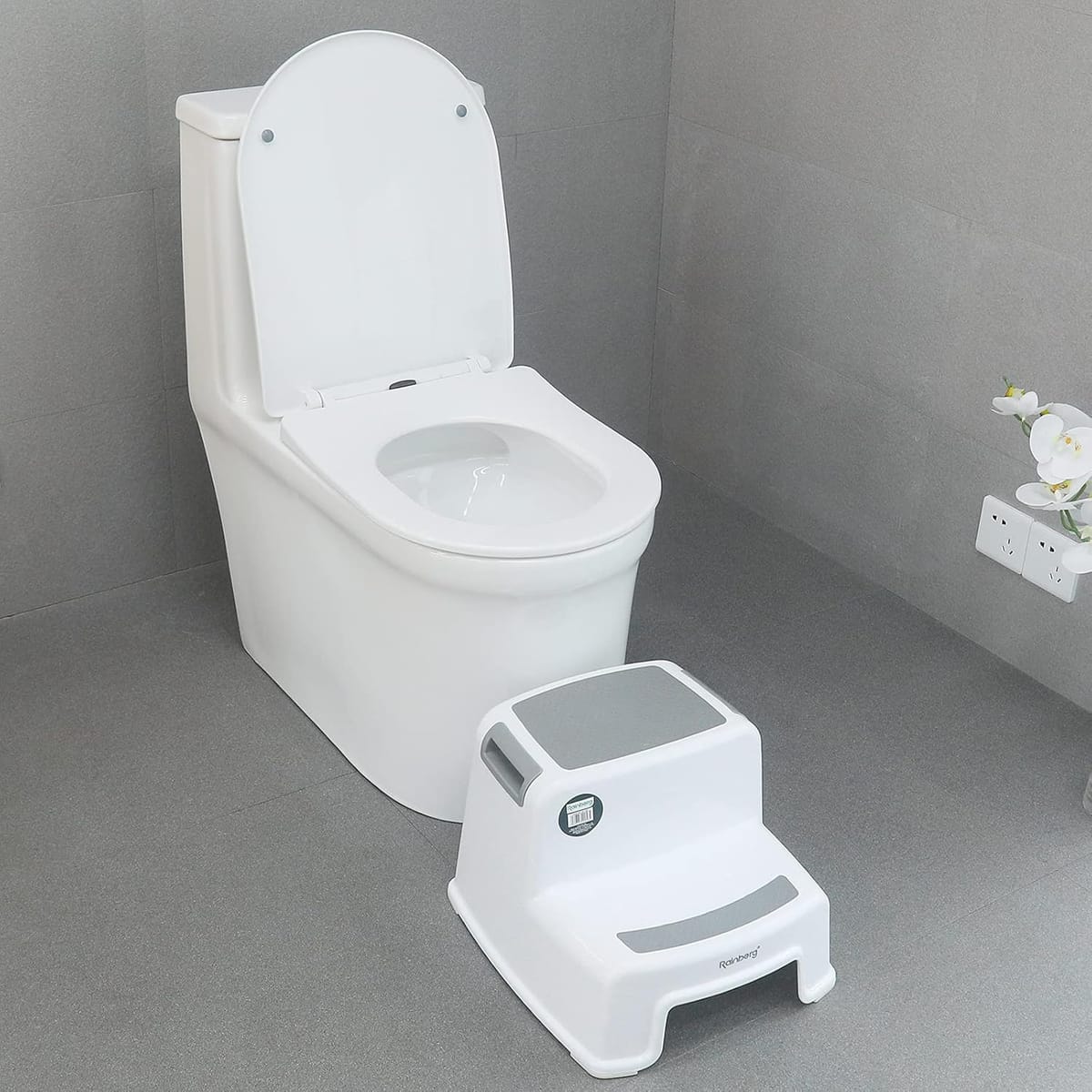 Scaun Inaltator pentru copii 2 trepte antiderapant, baie si bucatarie 3
