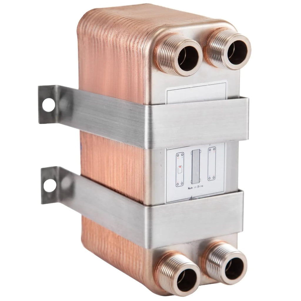 Schimbator de Caldura Placi Inox 316L, 40 Placi, Conexiuni 3/4” MNPT, Compact 4