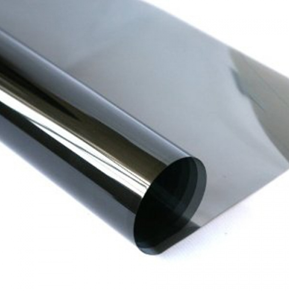 Folie oglindă unidirecțională anti-UV pentru ferestre, privacy static, 60x300, negru