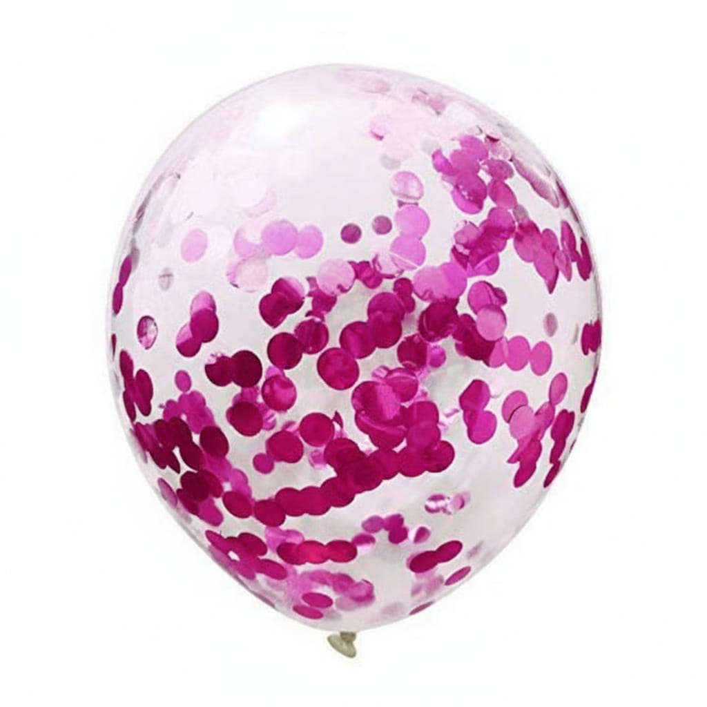 Set 10 Baloane din Latex, Flippy, Model Party Confetti, 5 x Confetti, 5 x Roz 2