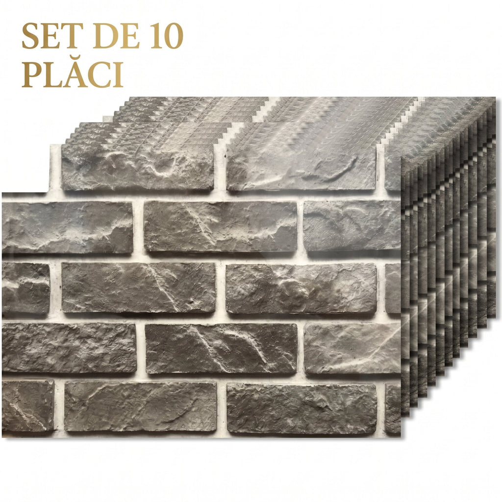 Set 10 Placi PVC Imitatie Marmura Perete, 2mm 3