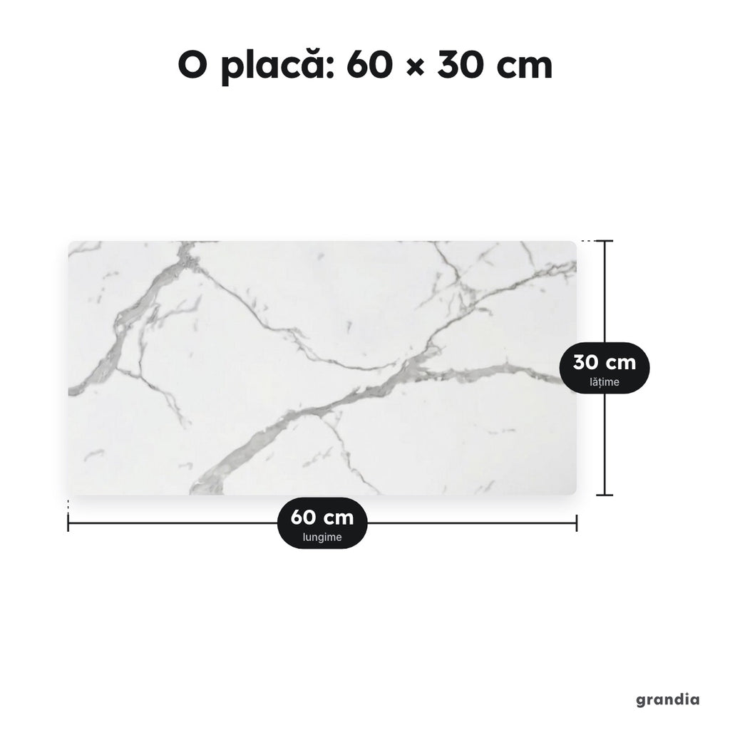 Set 10 plăci marmură 30×60, 2 mm – O placă: 60 × 30 cm